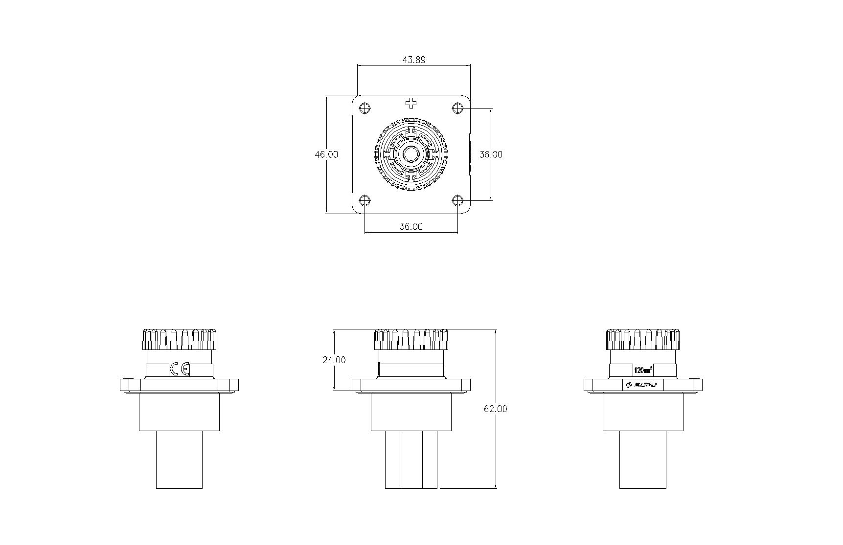 储能连接器ESF-RS350A120YS4-速普IP67新能源储能连接器