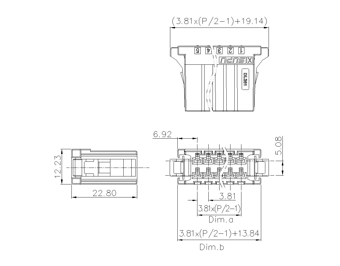 动态接插件连接器DL381H2XXM-BK-0X10(04-20)-蓝狮