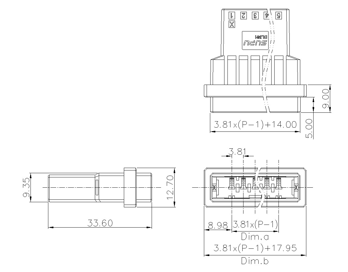 动态接插件连接器DL381H1XXF-BK-0X10(03-10)-蓝狮