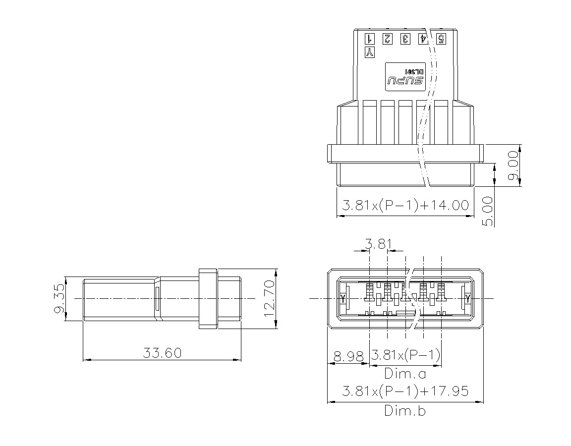 动态接插件连接器DL381H1XXF-BK-0Y10(03-10)-蓝狮