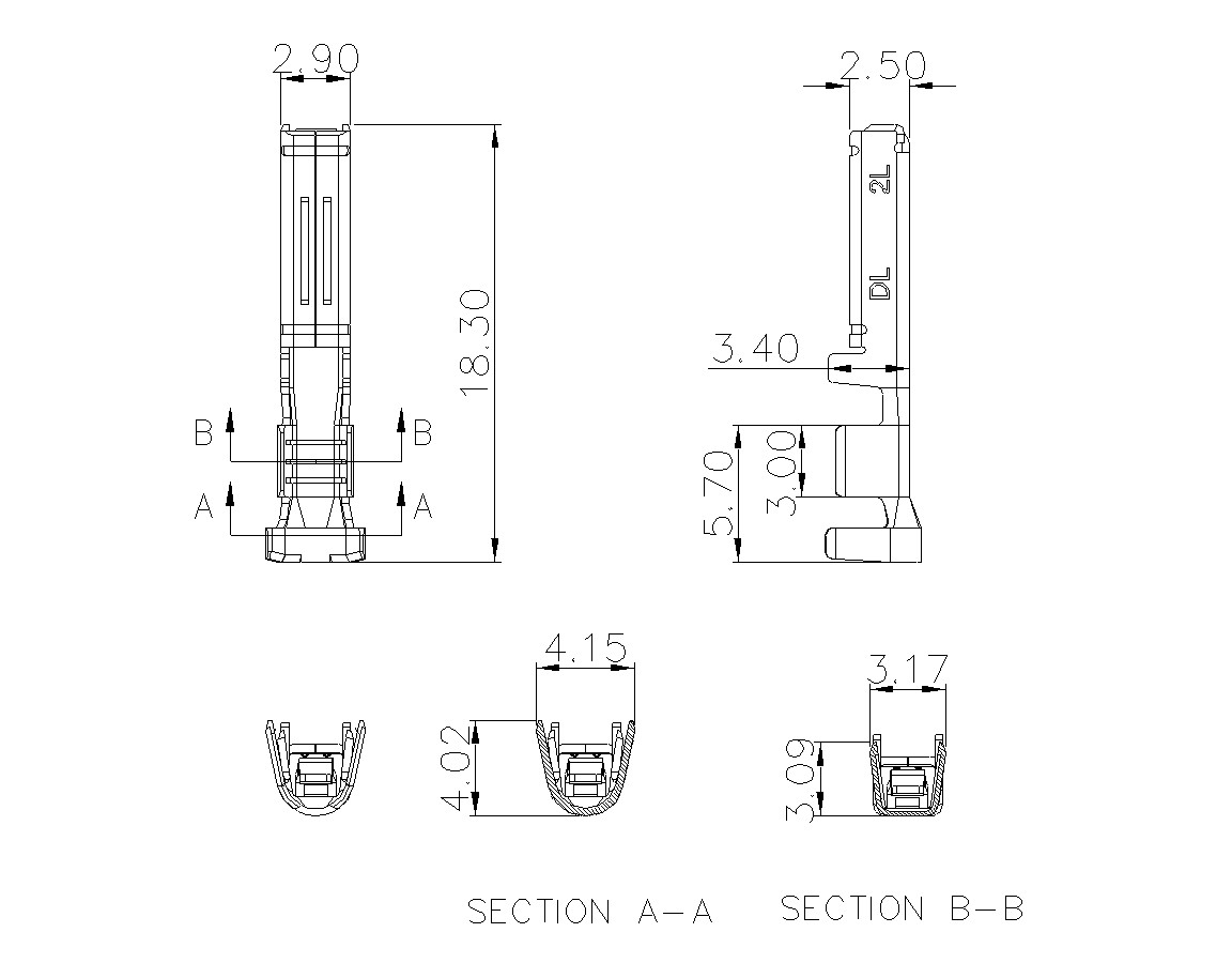 动态接插件连接器DL508V30F-03-2200-K001-蓝狮